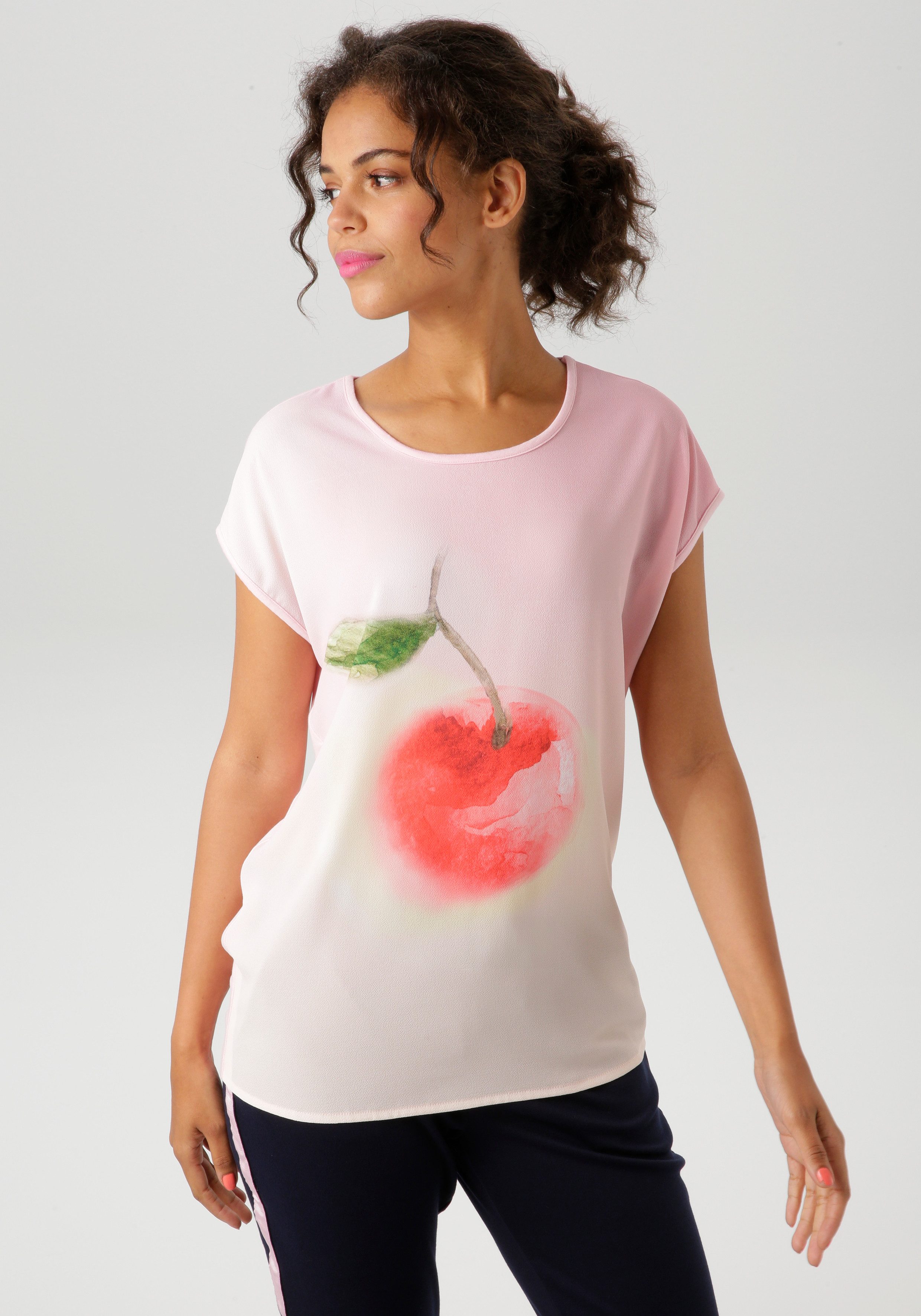 Aniston CASUAL Shirtbluse mit Kirsche im günstig online kaufen