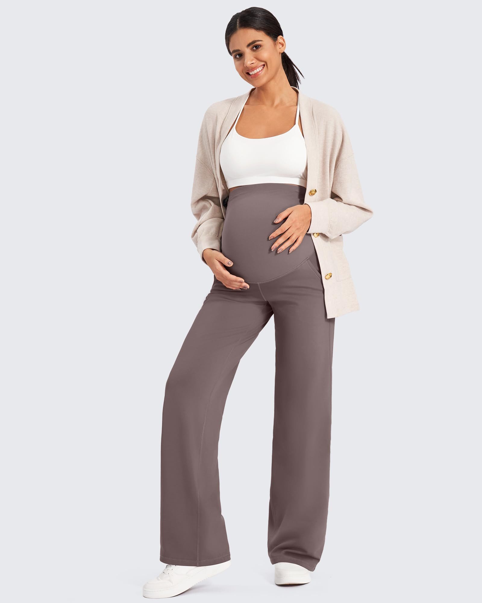 G4Free Umstandshose Damen Umstandshose Schwangerschafts-Yoga-Leggings weite günstig online kaufen