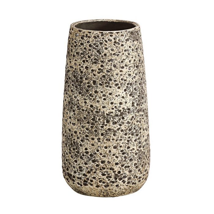 Dehner Übertopf Vase Stef Ø 16 cm Höhe 30 cm Keramik braun
