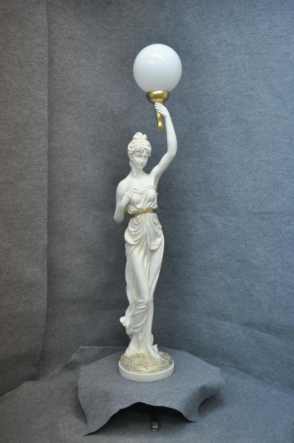 Stand 153cm Leuchte XXL Weiß Figur JVmoebel Design Skulptur Statue Steh Skulptur Lampe