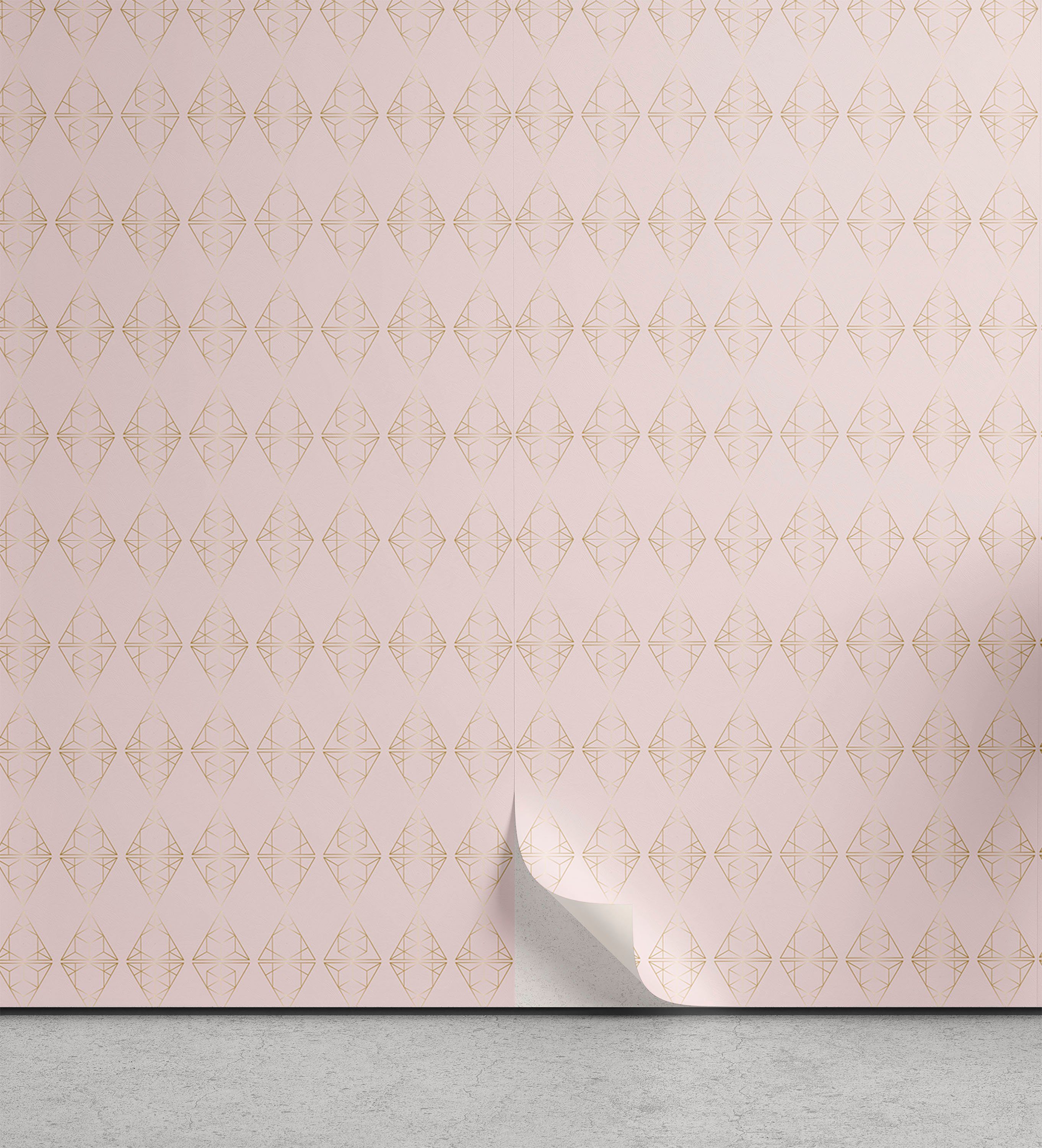 Abakuhaus Vinyltapete selbstklebendes Wohnzimmer Moderne erröten Rosa Küchenakzent, Diamant-Kontrolle