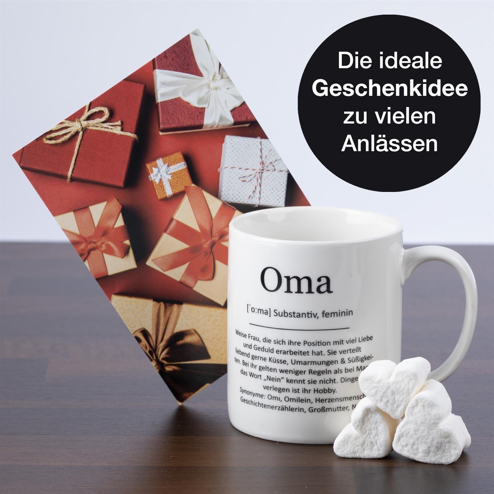 ILP Tasse Kaffeebecher Spruch Oma mit