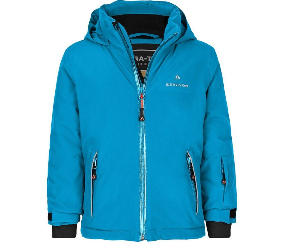 Bergson Winterjacke FRODO Kinder Skijacke, wattiert, 20000 mm Wassersäule,  Normalgrößen, Ozean blau