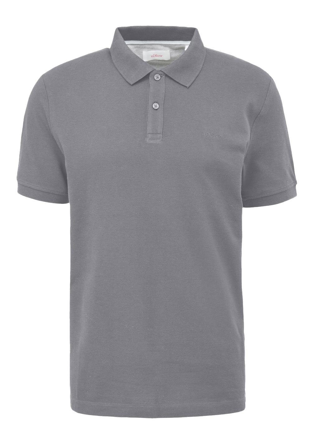 s.Oliver Poloshirt Basic (1-tlg) Piqué, Kragen, Knöpfe, Logo-Stickerei günstig online kaufen