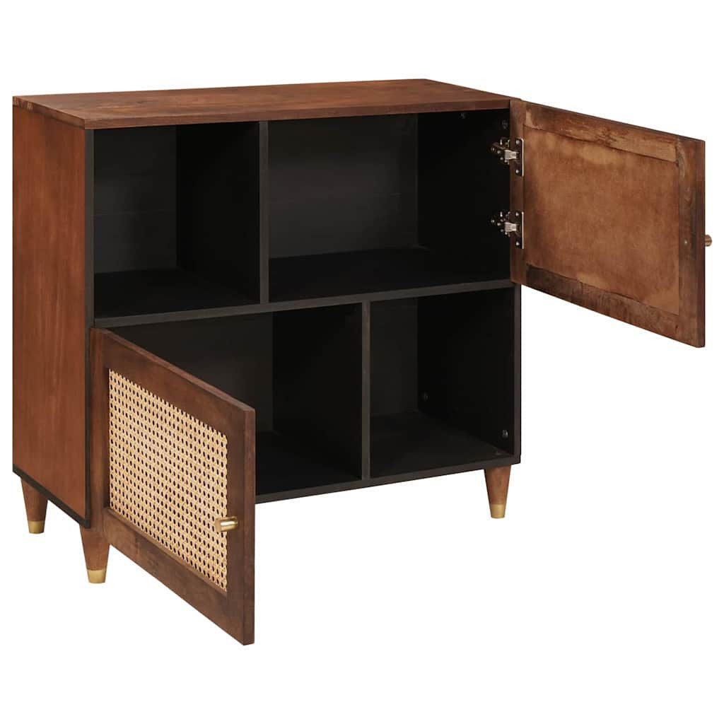vidaXL Sideboard Sideboard Braun 80 x 33,5 x 75 cm Massivholz (1 St)