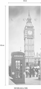 queence Garderobenleiste London, mit 6 Haken, 50 x 120 cm