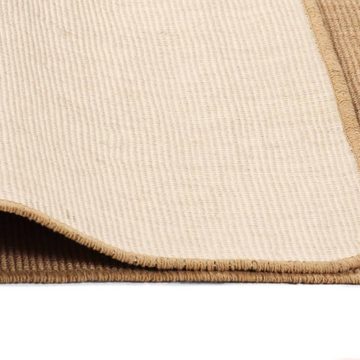 Teppich Jute mit Latexrücken 160x230 cm Natur, furnicato, Rechteckig