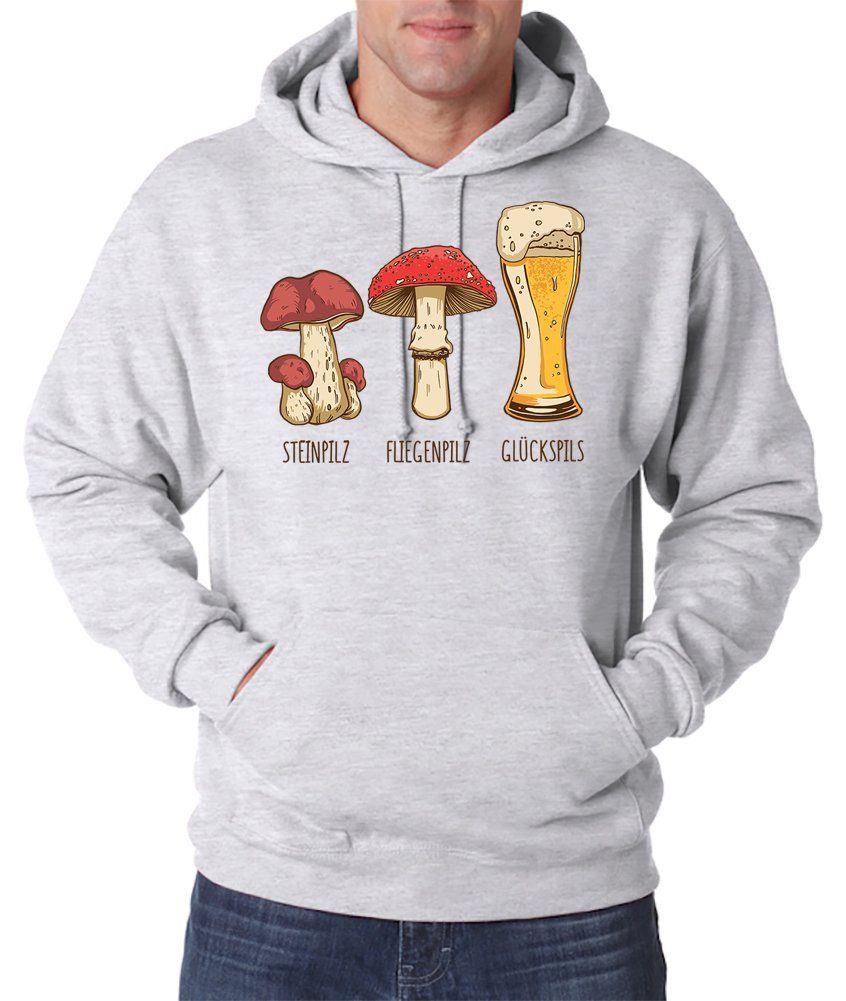 Kapuzenpullover Glückspils Herren Hoodie Pullover