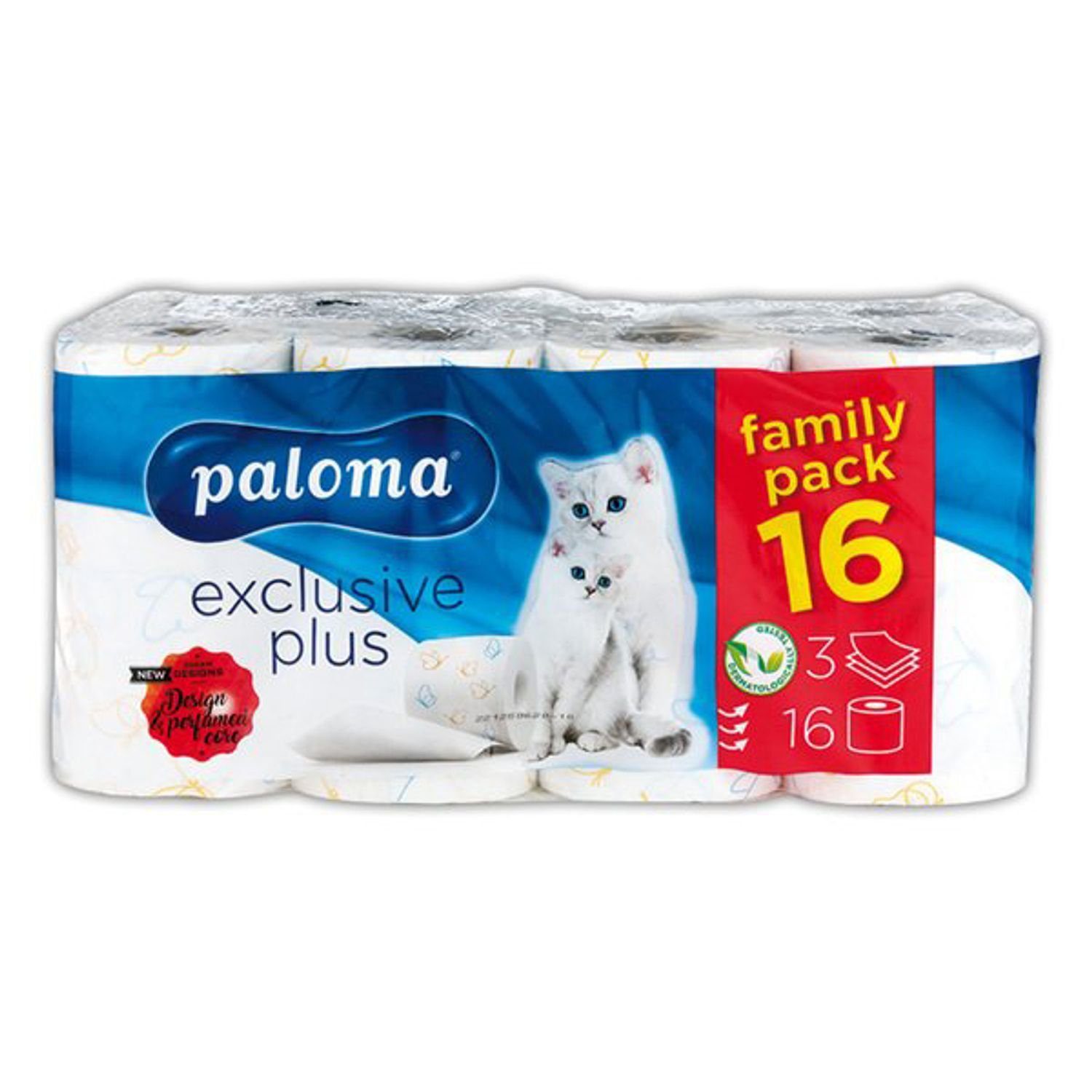 PALOMA Toilettenpapier 4x Paloma Toilettenpapier 16 Rollen 150 Blatt 3-lagig WC Klopapier
