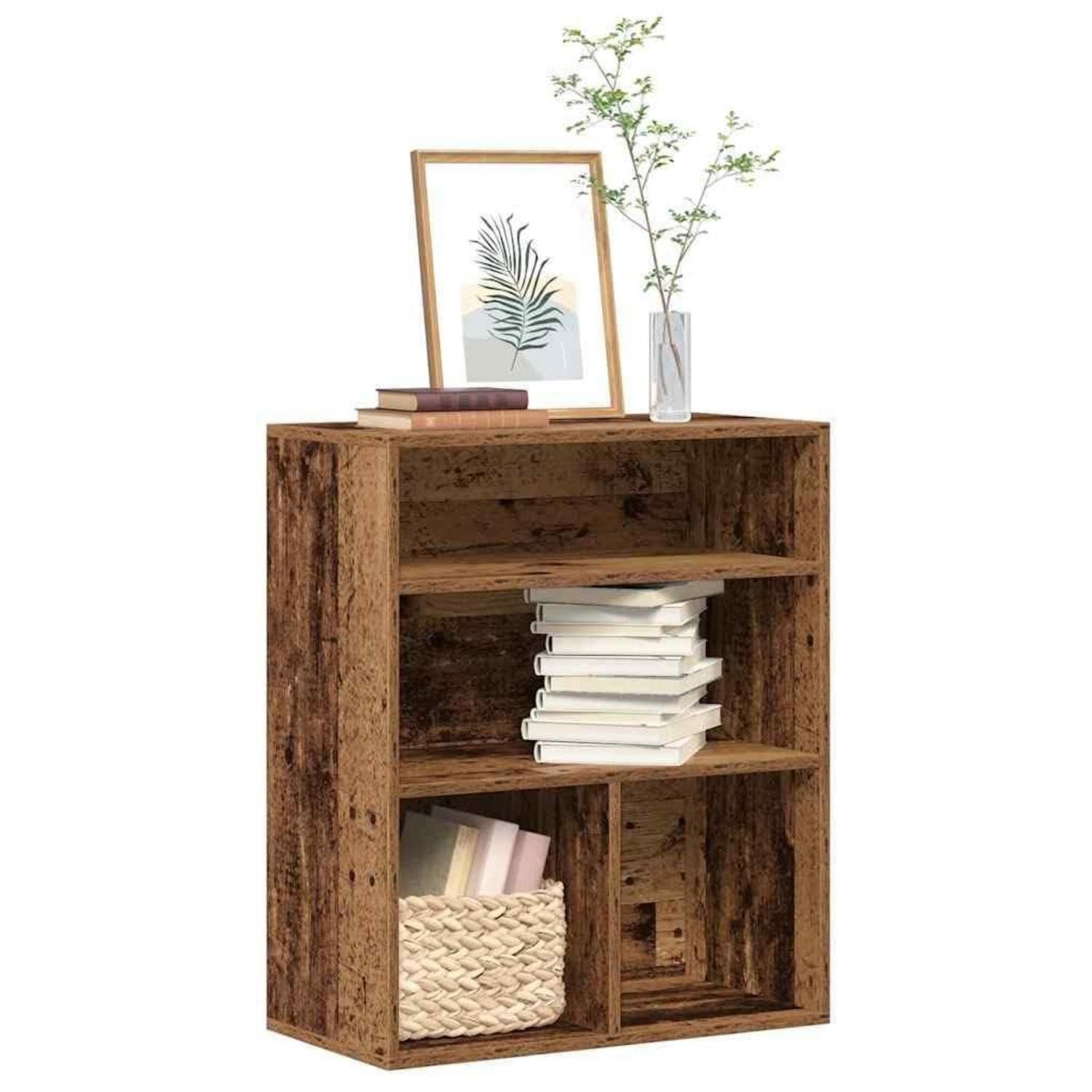 LuxusKollektion Bücherregal Bücherregal Altholz-Optik 60x30x71,5 cm, 1-tlg.