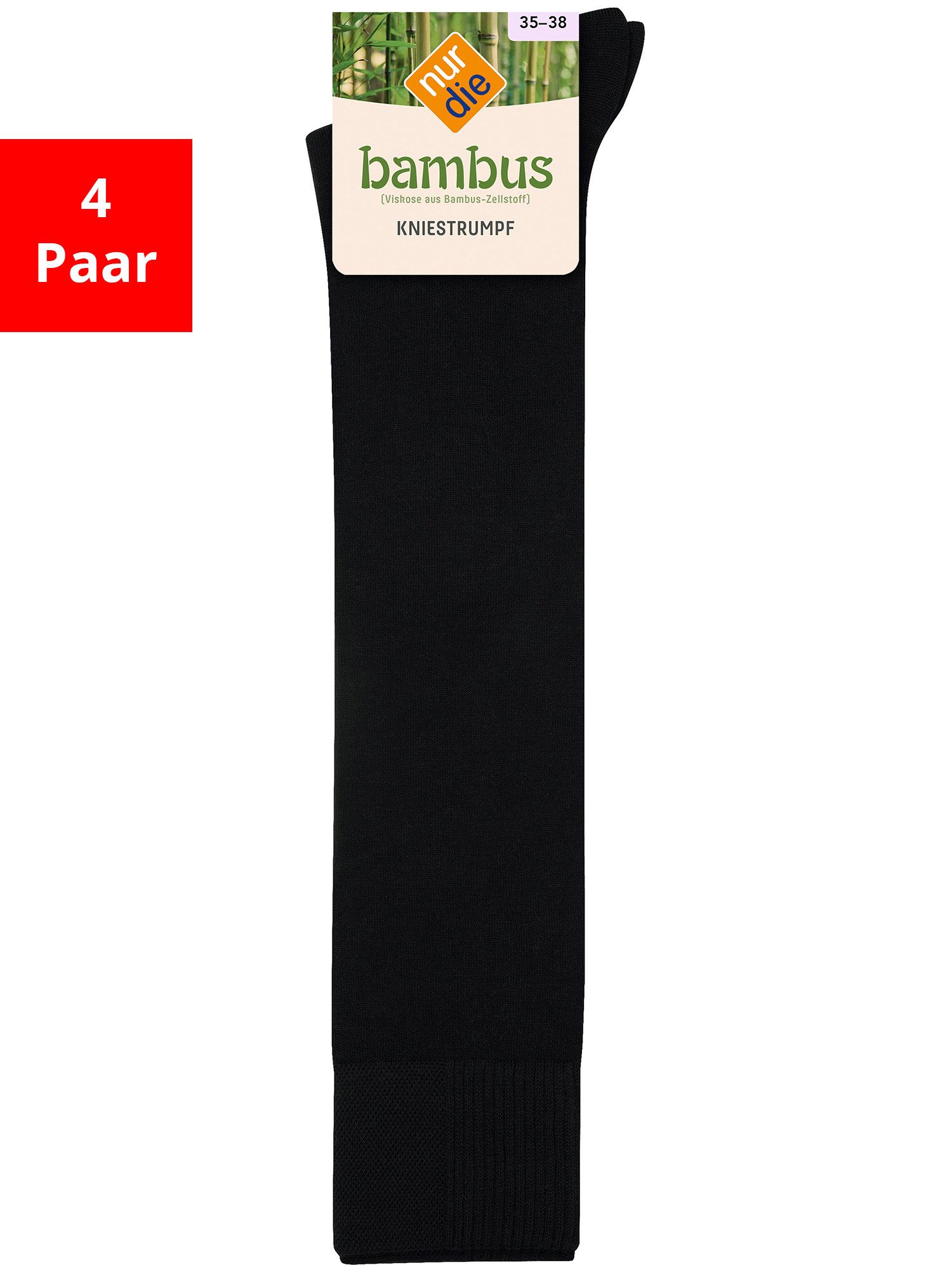 Nur Die Kniestrümpfe Kniestrumpf Bambus (4-Paar)