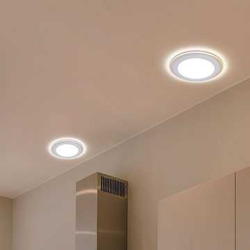 etc-shop LED Einbaustrahler, LED-Leuchtmittel fest verbaut, Warmweiß, 20er Set LED Wand Decken Einbau Strahler Leuchten rund Wohn
