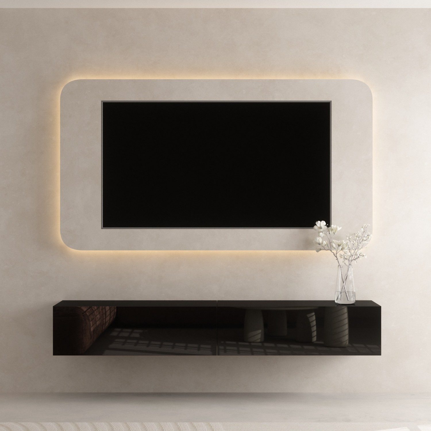 Planetmöbel TV-Board WEST (TV Lowboard, Fernsehschrank hängend oder stehend günstig online kaufen