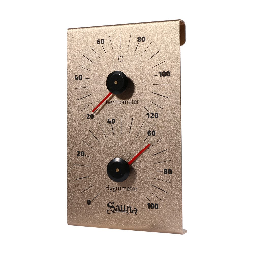 HOME DELUXE Sauna-Aufgussset Saunazubehör THERA (inkl. Eimer, Kelle, Sanduhr, Thermo- / Hygrometer, Aufgussschale, 5-tlg) Aufgusskübel, Sauna Eimer mit Kelle