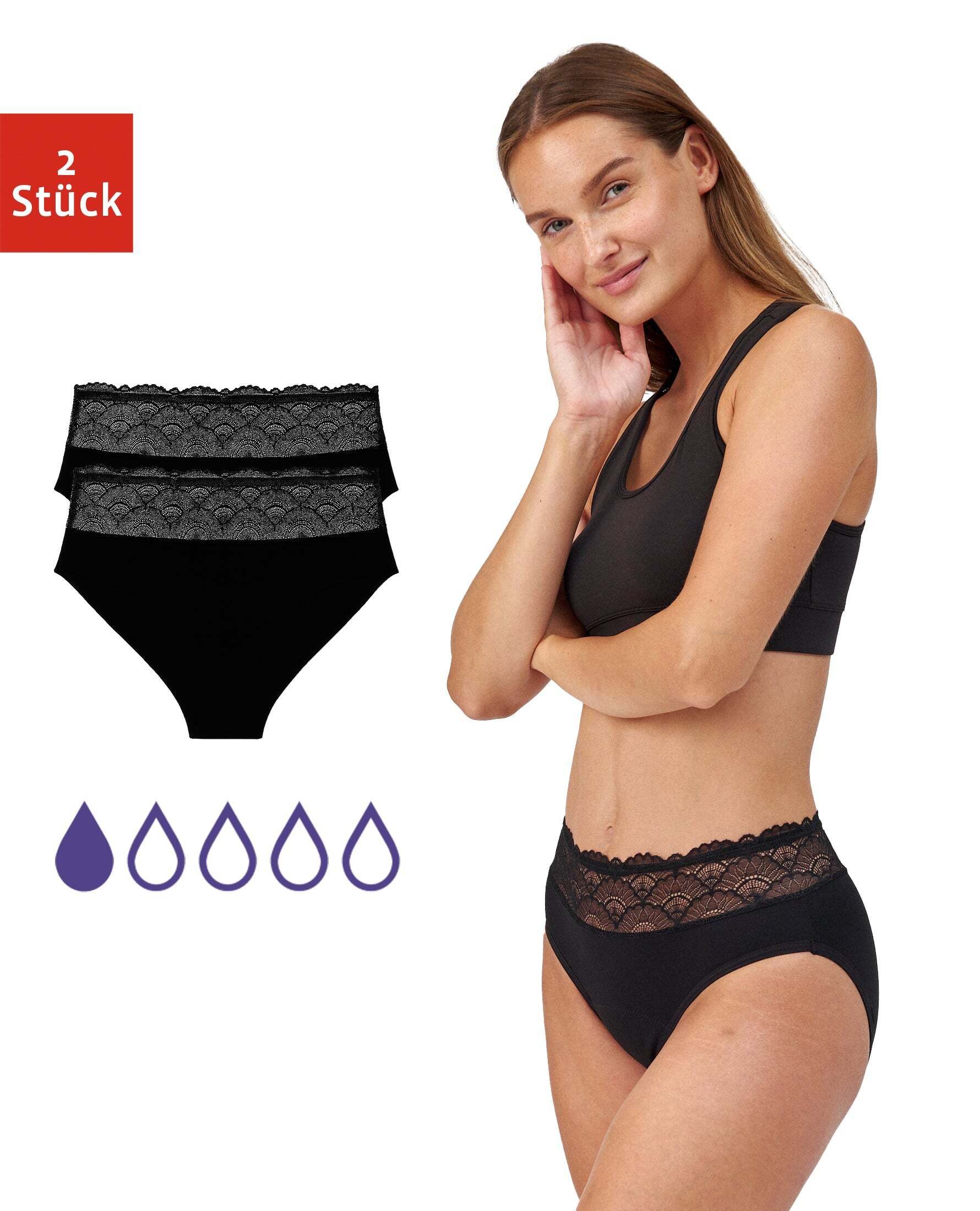 SNOCKS Periodenslip femtis by SNOCKS Ausfluss Panty - CLEO Slip (2-St) für günstig online kaufen