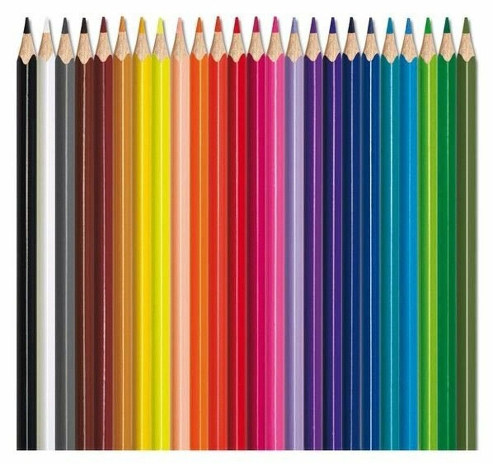 MAPED Buntstift MAPED Dreieckige Buntstifte Aqua Color'Peps 24 St. + Pinsel