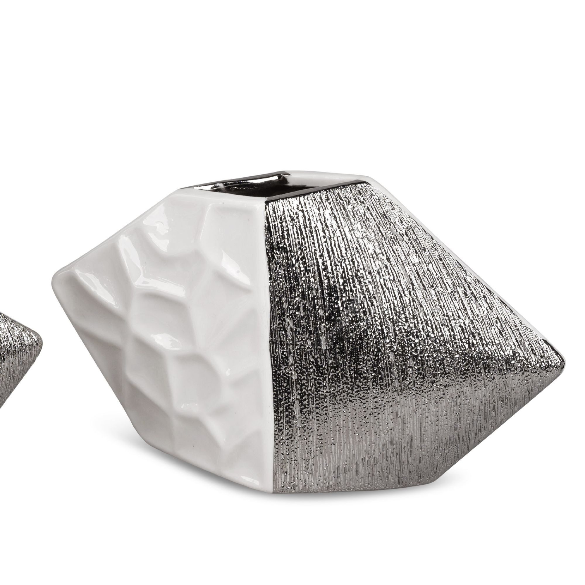 formano Dekovase White Silver Relief