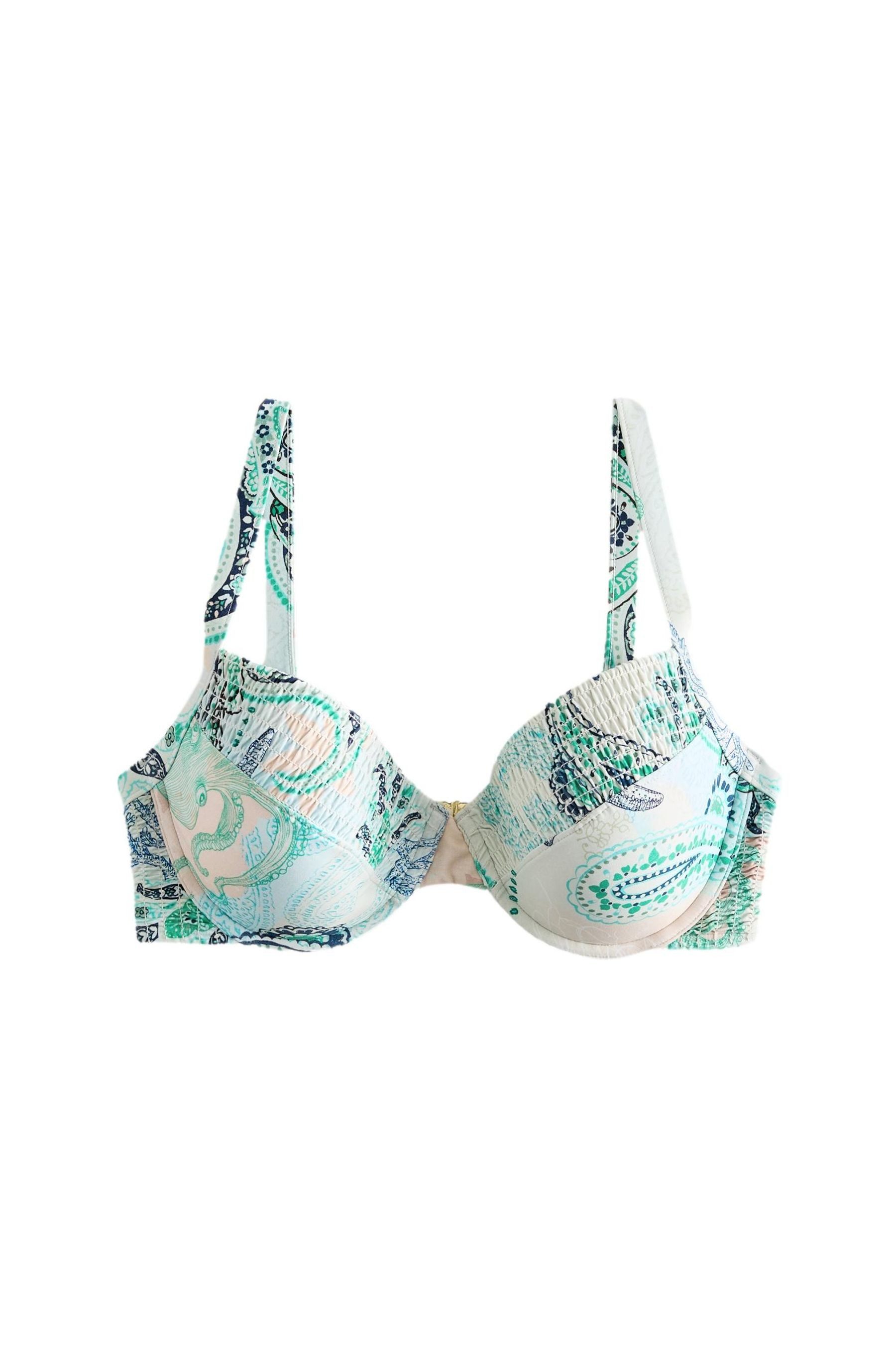 Bügel-Bikini-Top Wattiertes Bikinioberteil
