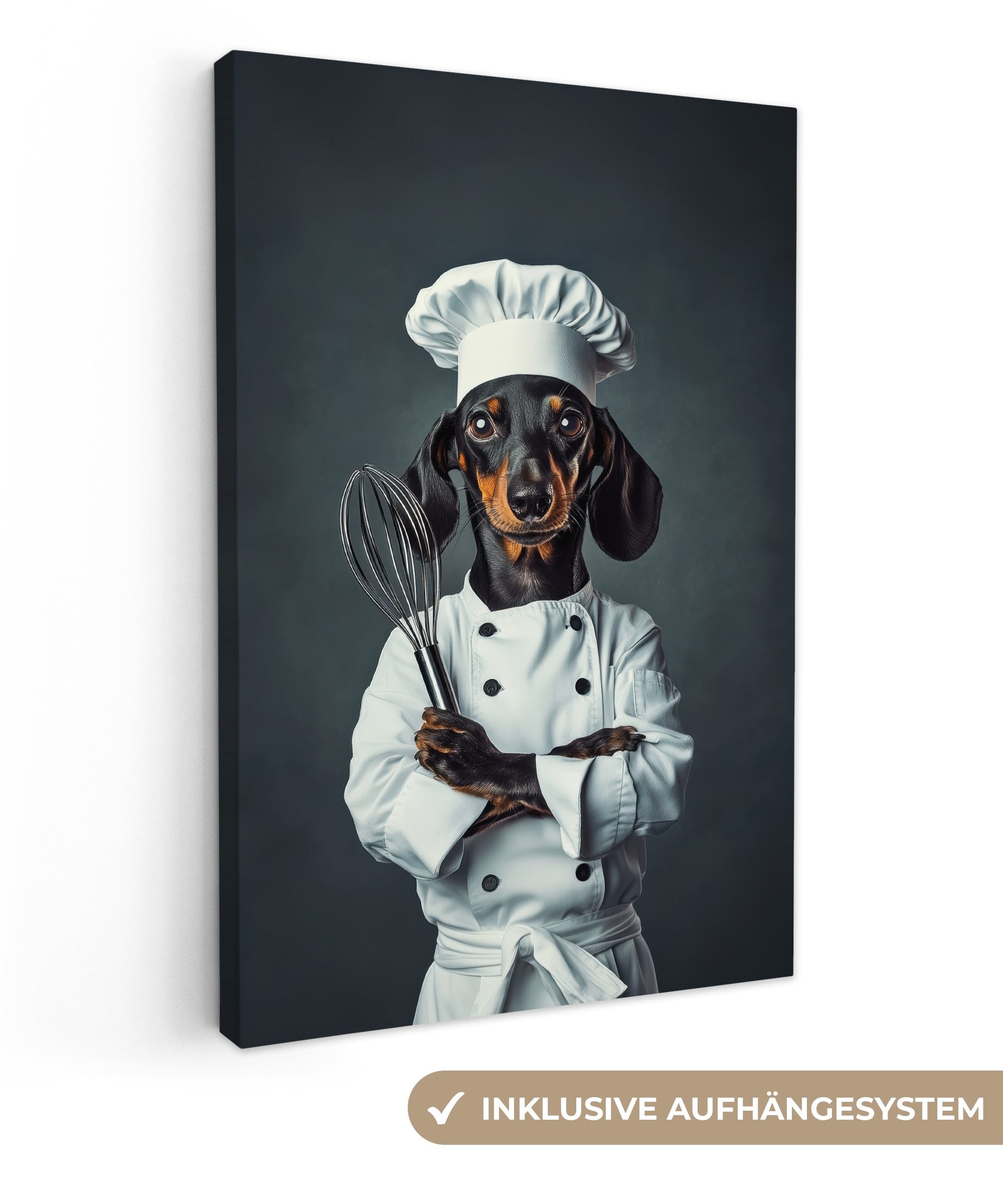 OneMillionCanvasses® Leinwandbild Hund - Garde - günstig online kaufen