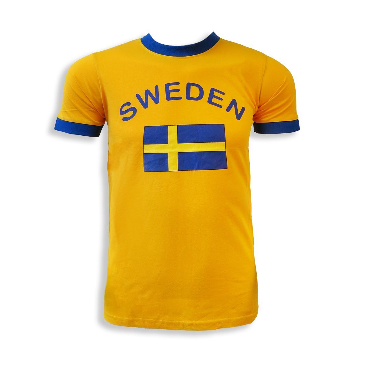 Sonia Originelli T-Shirt Fan-Shirt "Sweden" Unisex Fußball WM EM Herren T-Shirt