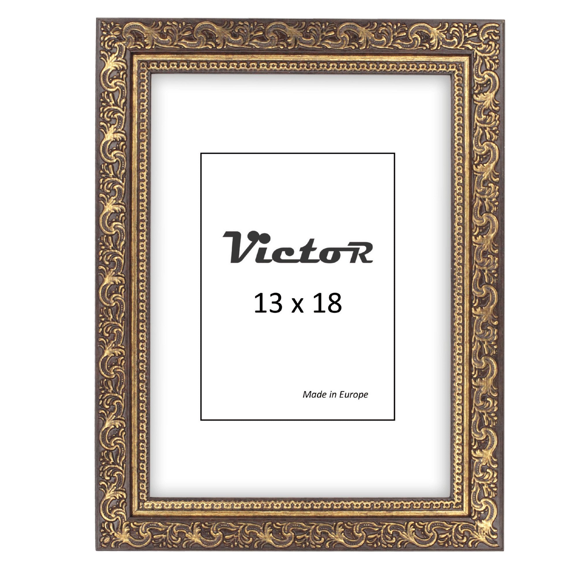 Victor (Zenith) Bilderrahmen Vinci, Bilderrahmen Braun Gold 13x18 cm, Bilde günstig online kaufen
