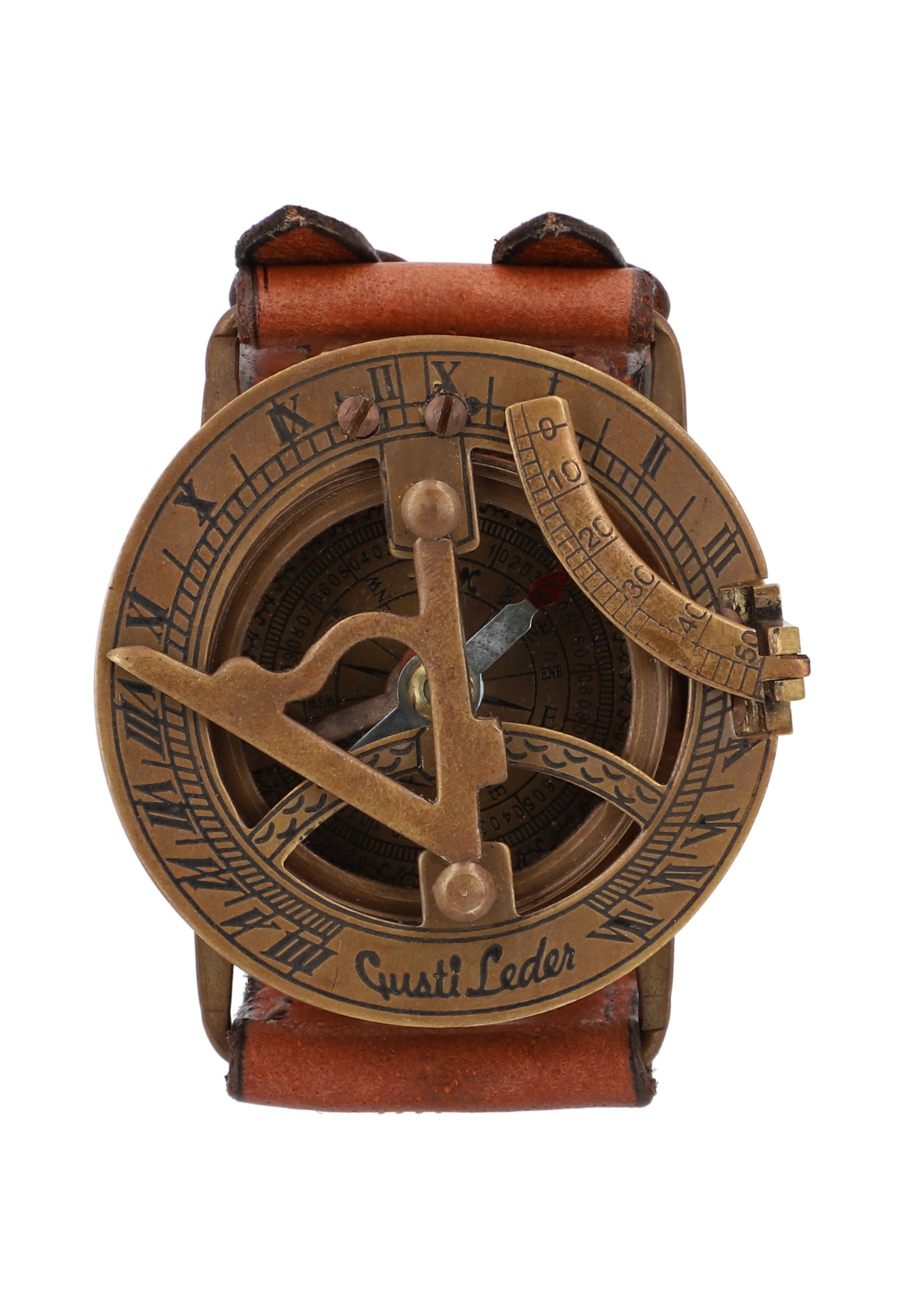 Gusti Leder Armband Gusti Leder Accesoires, Schlüsseletuis Dennis (Steampunk Uhr Sonnenuhr Lederarmband Accessoires Herren Vintage Leder)