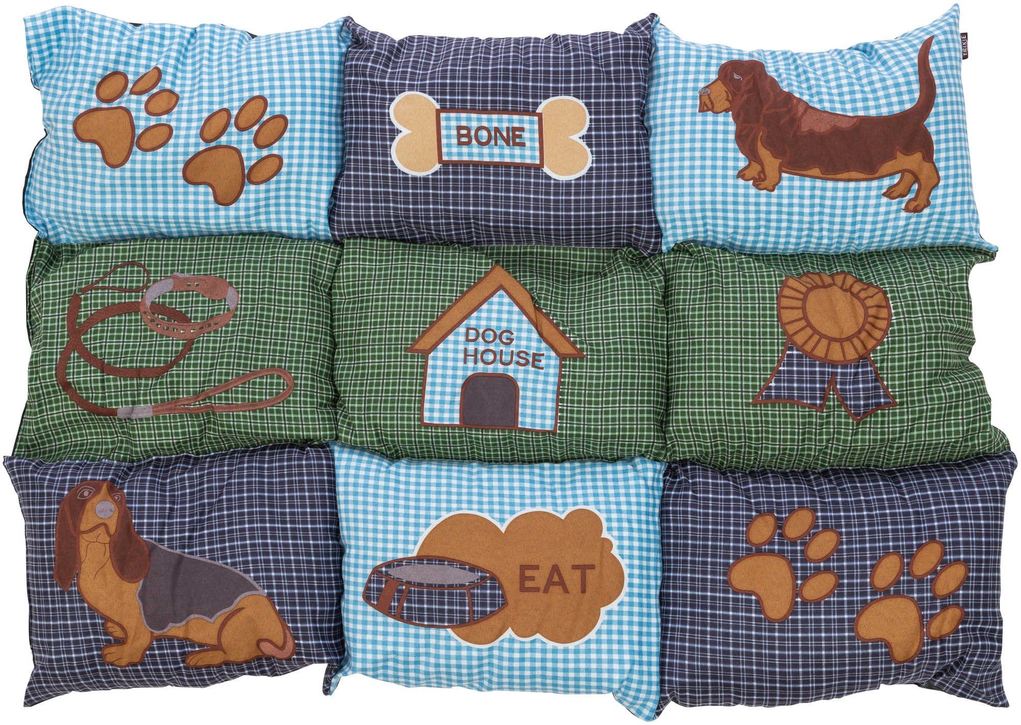 TRIXIE Tierdecke Trixie Patchwork-Decke - blau/grün, günstig online kaufen