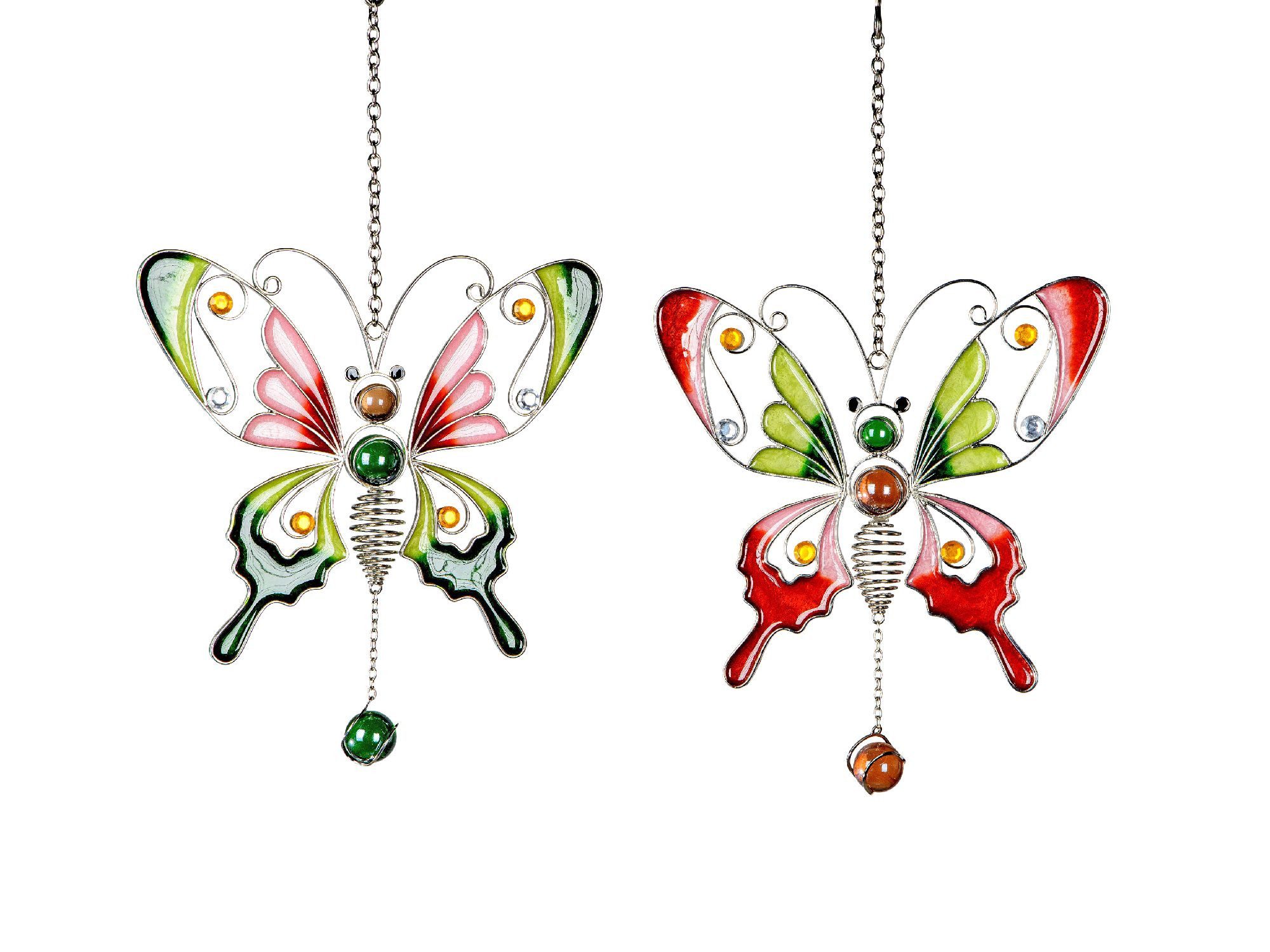 formano Hängedekoration Tiffany, Höhe: cm, Farbe: Mehrfarbig, Motiv: Schmetterling
