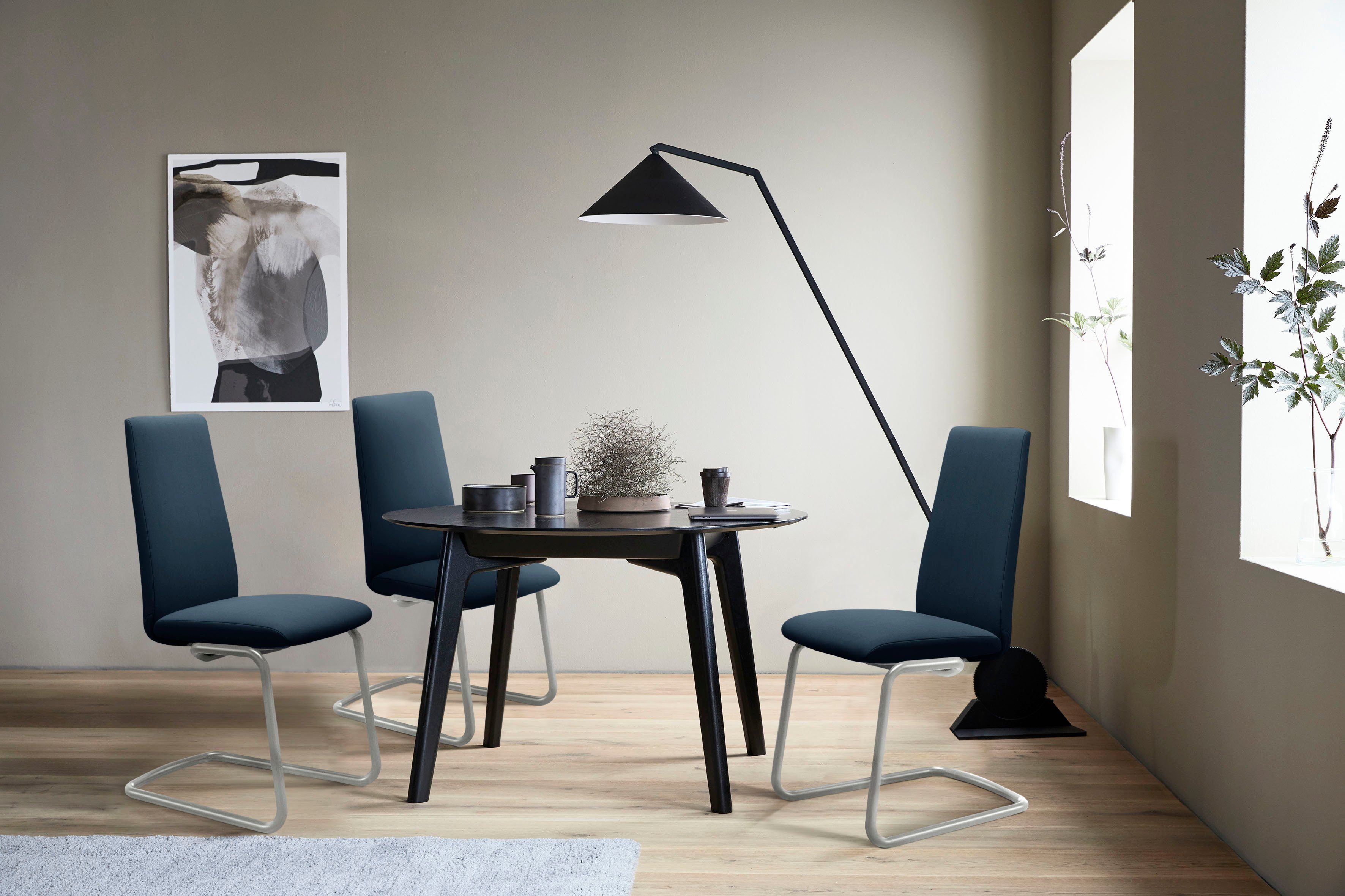 Stressless® Polsterstuhl Laurel, High Back, Größe M, mit Beinen aus Stahl in Schwarz matt