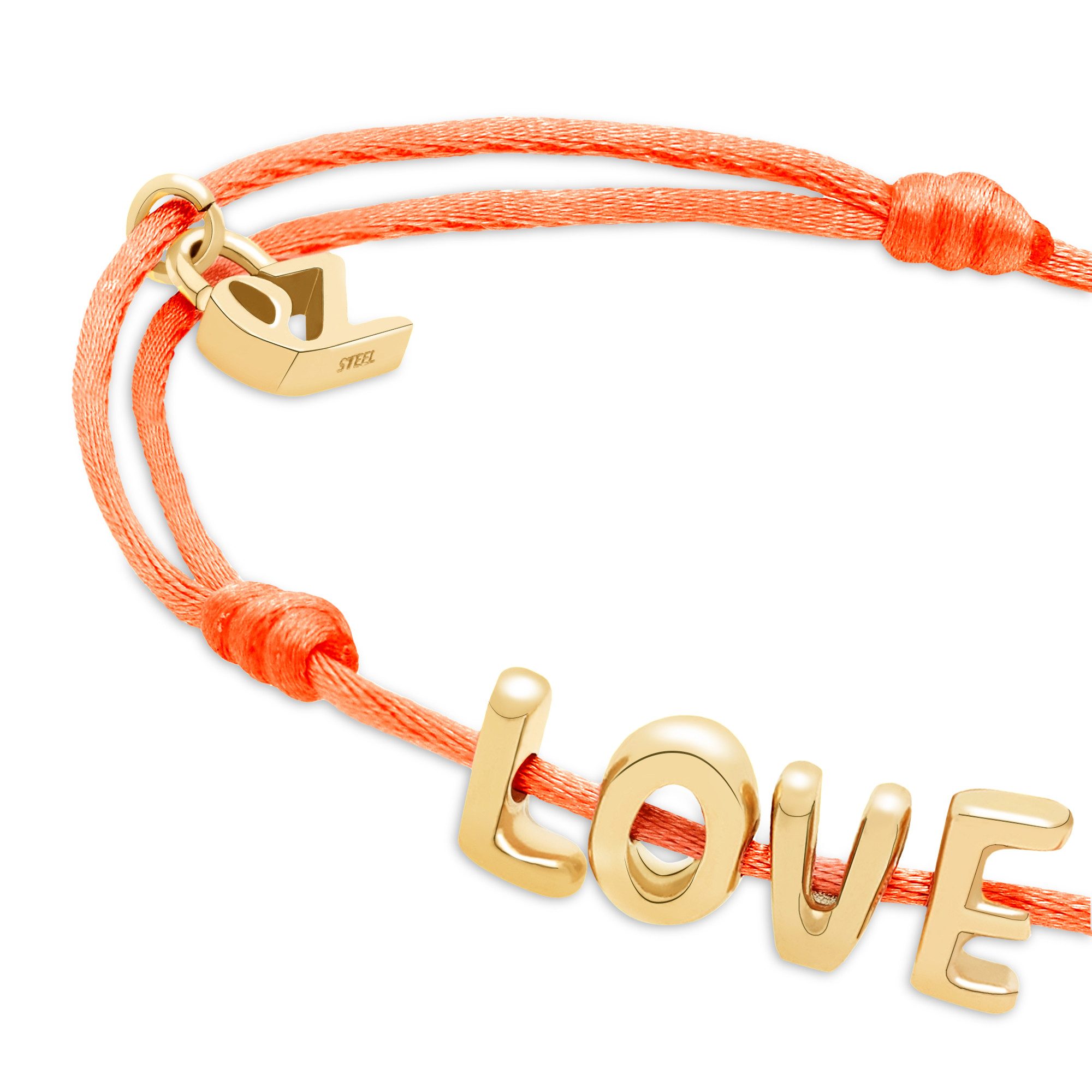 Echtzeit Armband Schmuck Geschenk Edelstahl-Nylon-Armband Love Letters