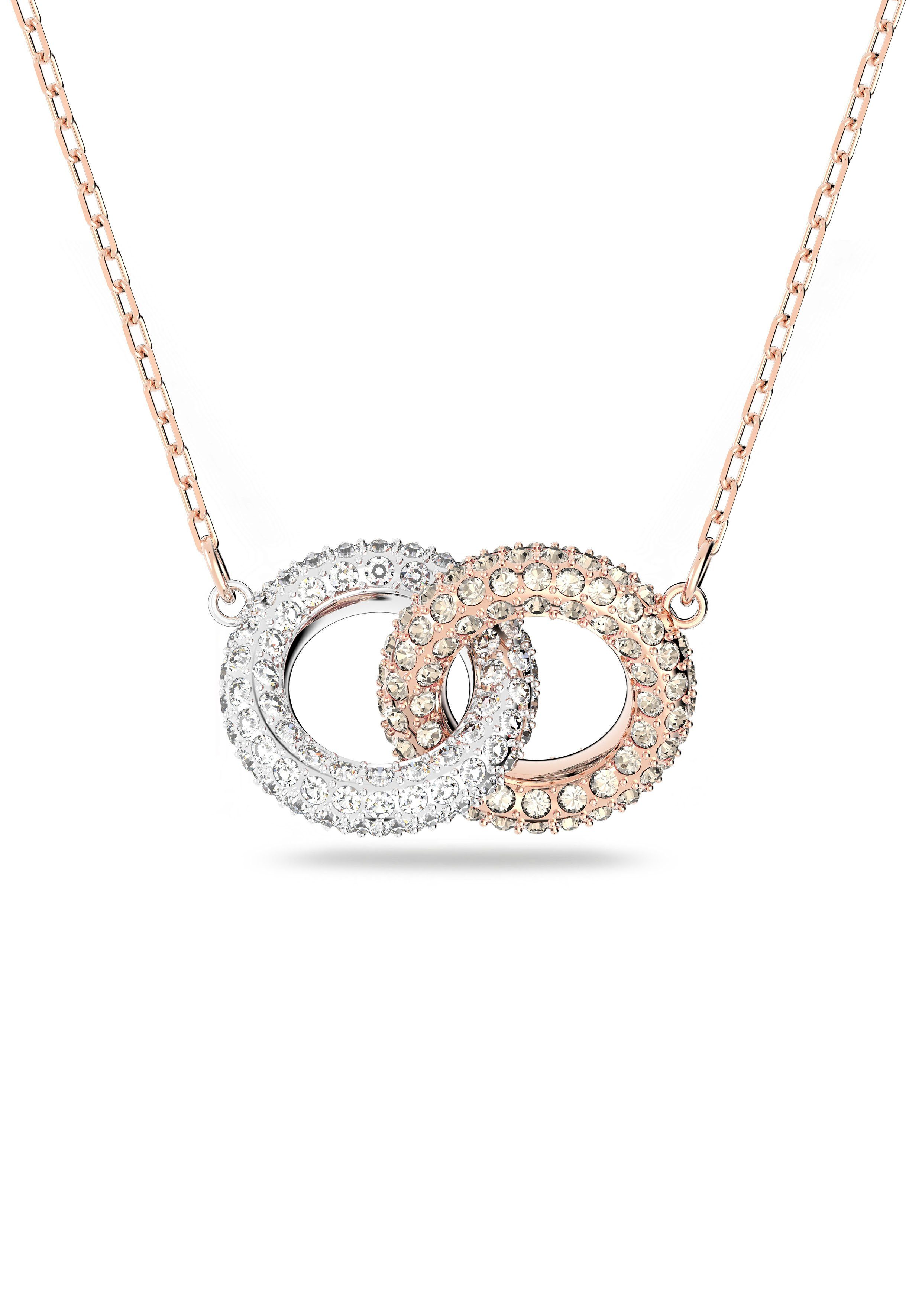 Kreis, mit Swarovski® Kette Anhänger mit Kristall Swarovski 5414999, Stone,