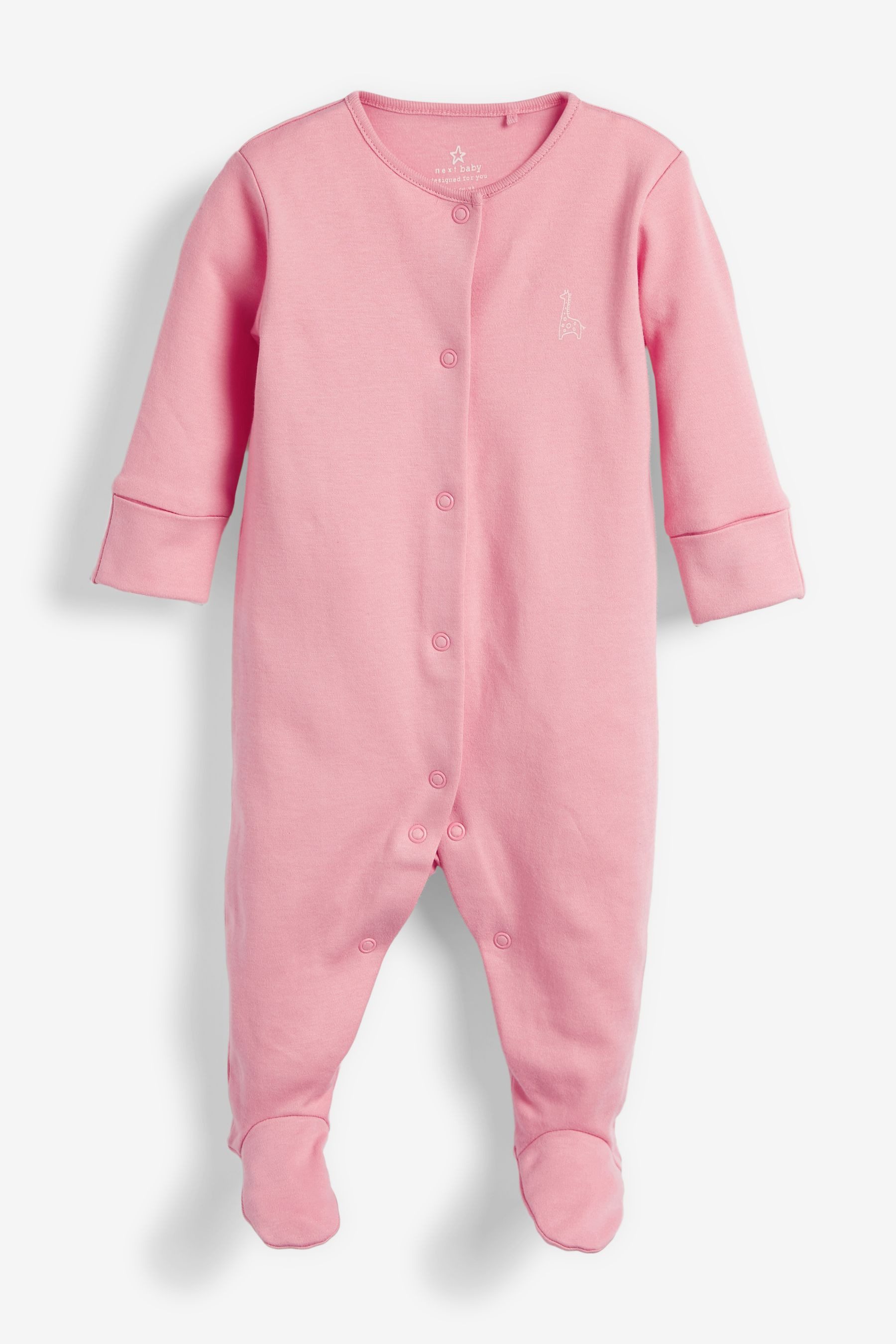Next Schlafoverall Babyschlafanzüge aus Baumwolle im 3er-Pack (3-tlg)