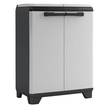 Keter Fächerschrank Recyclingschrank Split Premium Grau und Schwarz 92 cm (1-St)