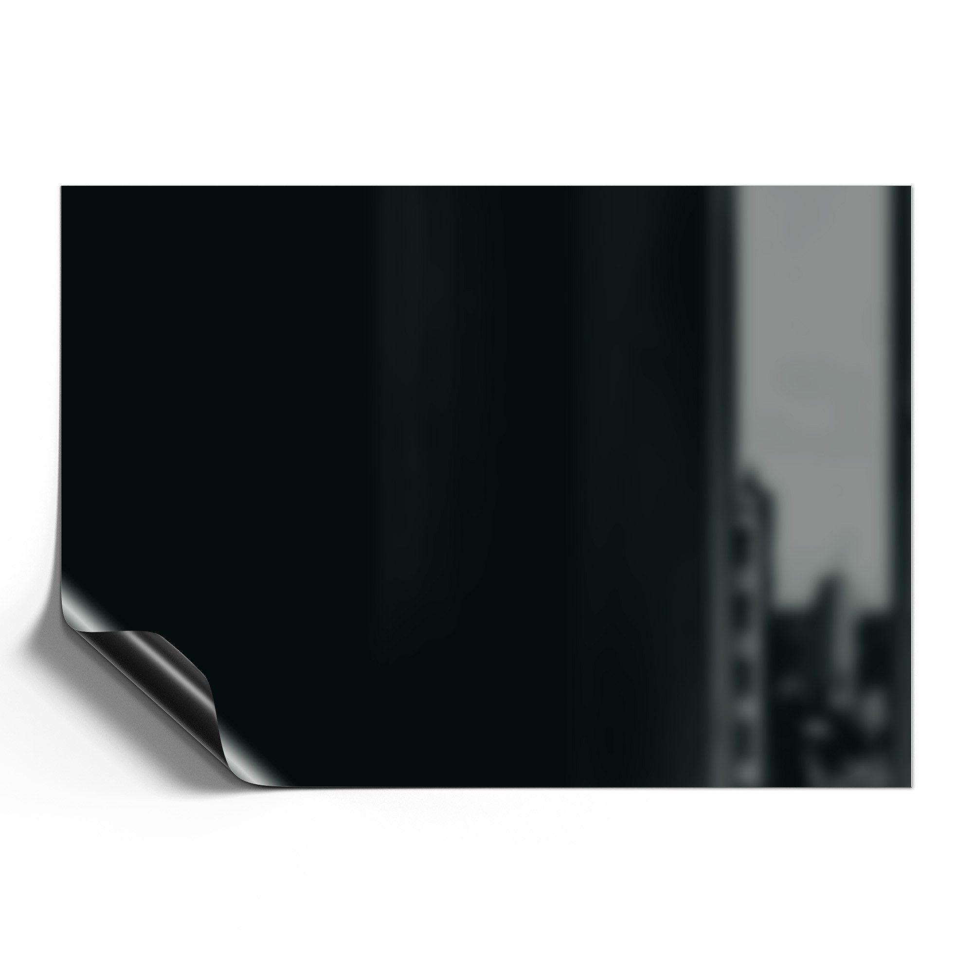 DEQORI Magnetfolie 'Unifarben - Schwarz', beschreibbar universal Magnetmatte magnetisch Folie Planer Kalender