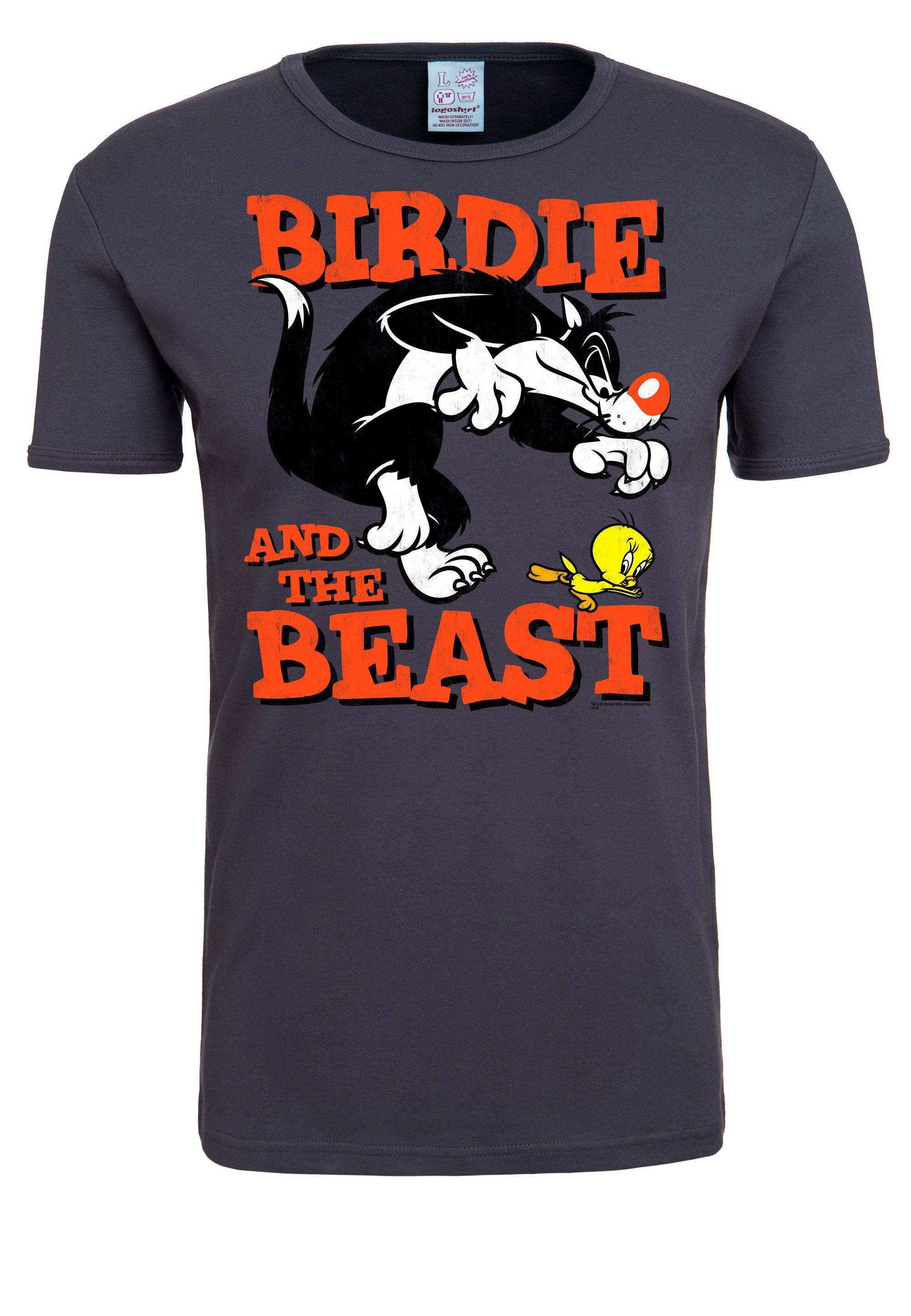 LOGOSHIRT T-Shirt Looney Tunes mit lizenziertem Originaldesign