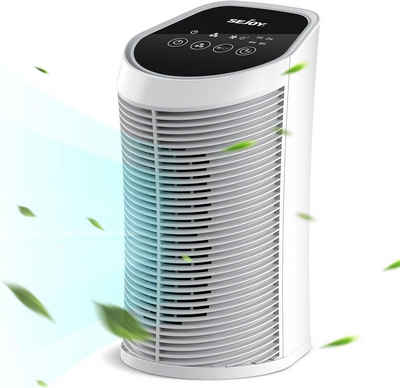 Sejoy Luftreiniger True HEPA-Filter für Schlafzimmer Haustiere im Haus, für 200 m² Räume, 99,9% Entfernung, 3 Geschwindigkeiten und 4 Timer, Ionisator & Quiet