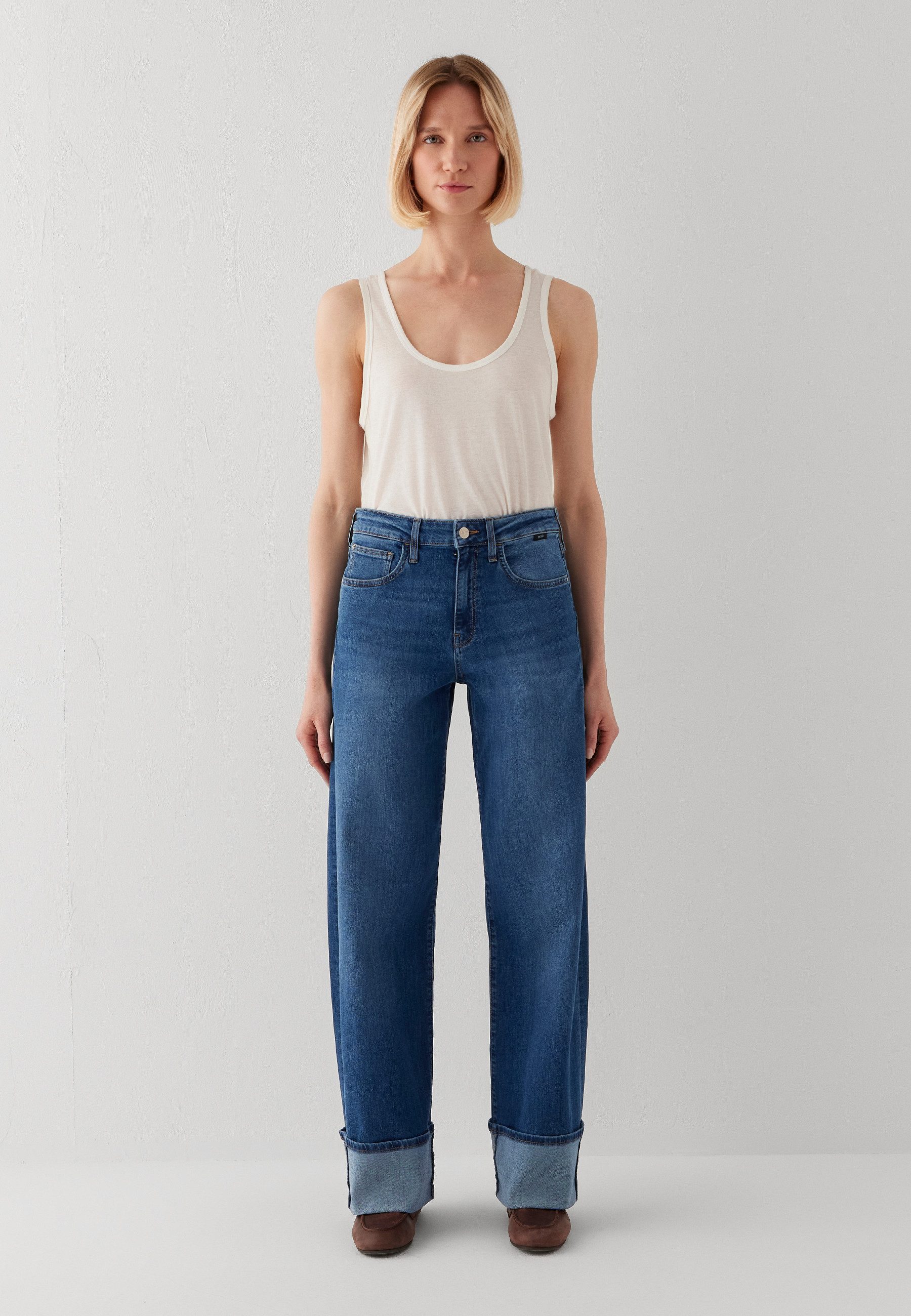 Mavi Weite Jeans SANDRA Cuffed Wide Leg
