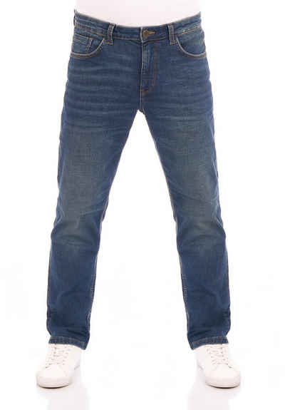 TOM TAILOR Straight-Jeans Herren Jeanshose Marvin Regular Fit Denim Hose mit Stretch