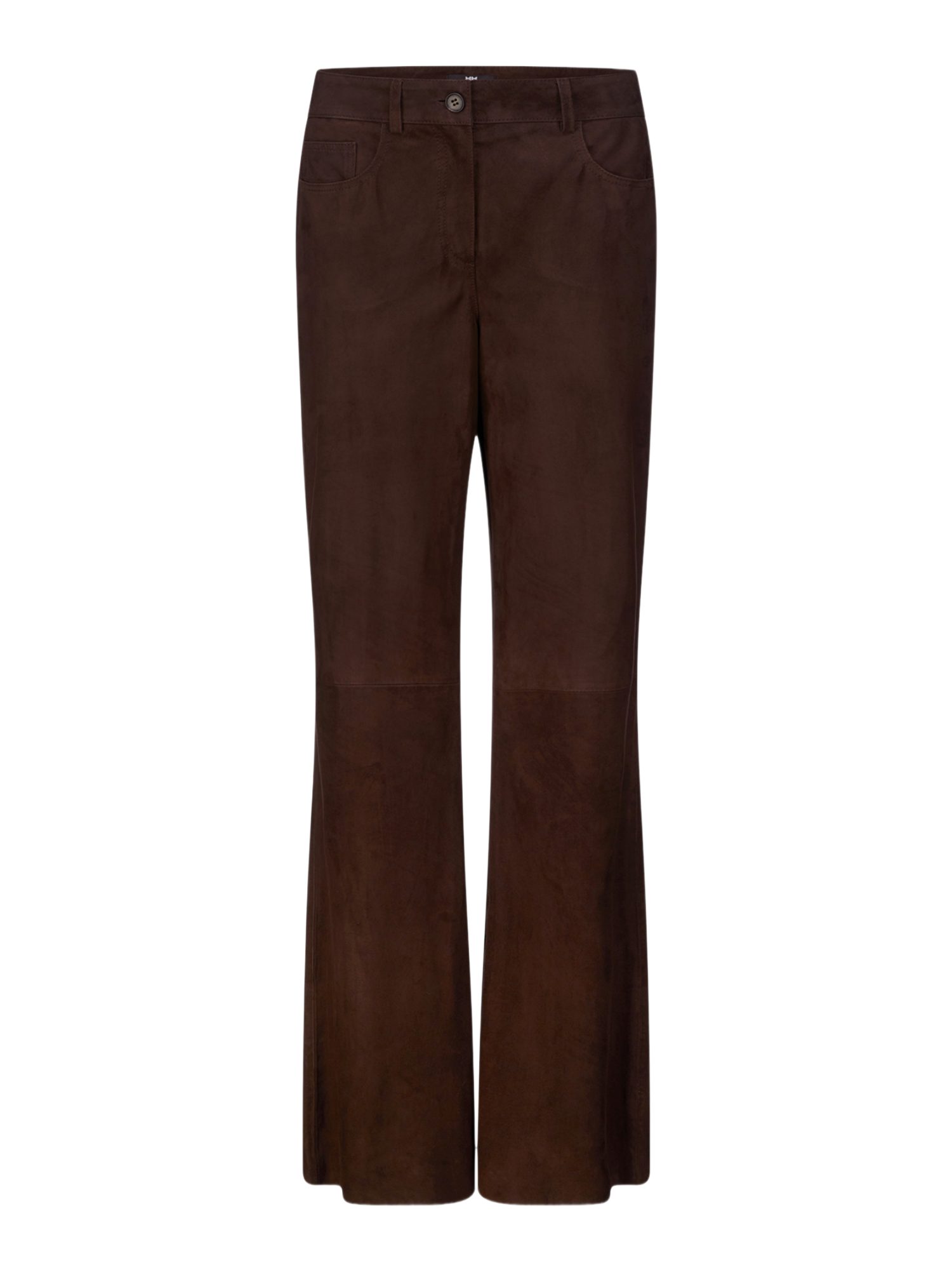 Riani Stoffhose braun,Casual,Leder,Unifarben,Flared Fit,Mittel