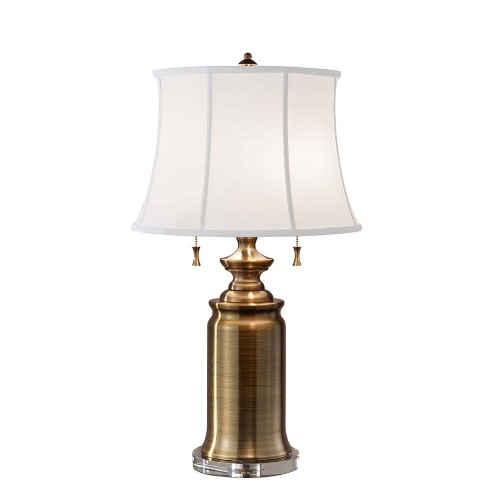 Elstead LIGHTING LED Tischleuchte, Leuchtmittel nicht inklusive, Tischleuchte Beistelllampe Nachttischleuchte Stahl Messing H 68,6 cm 2