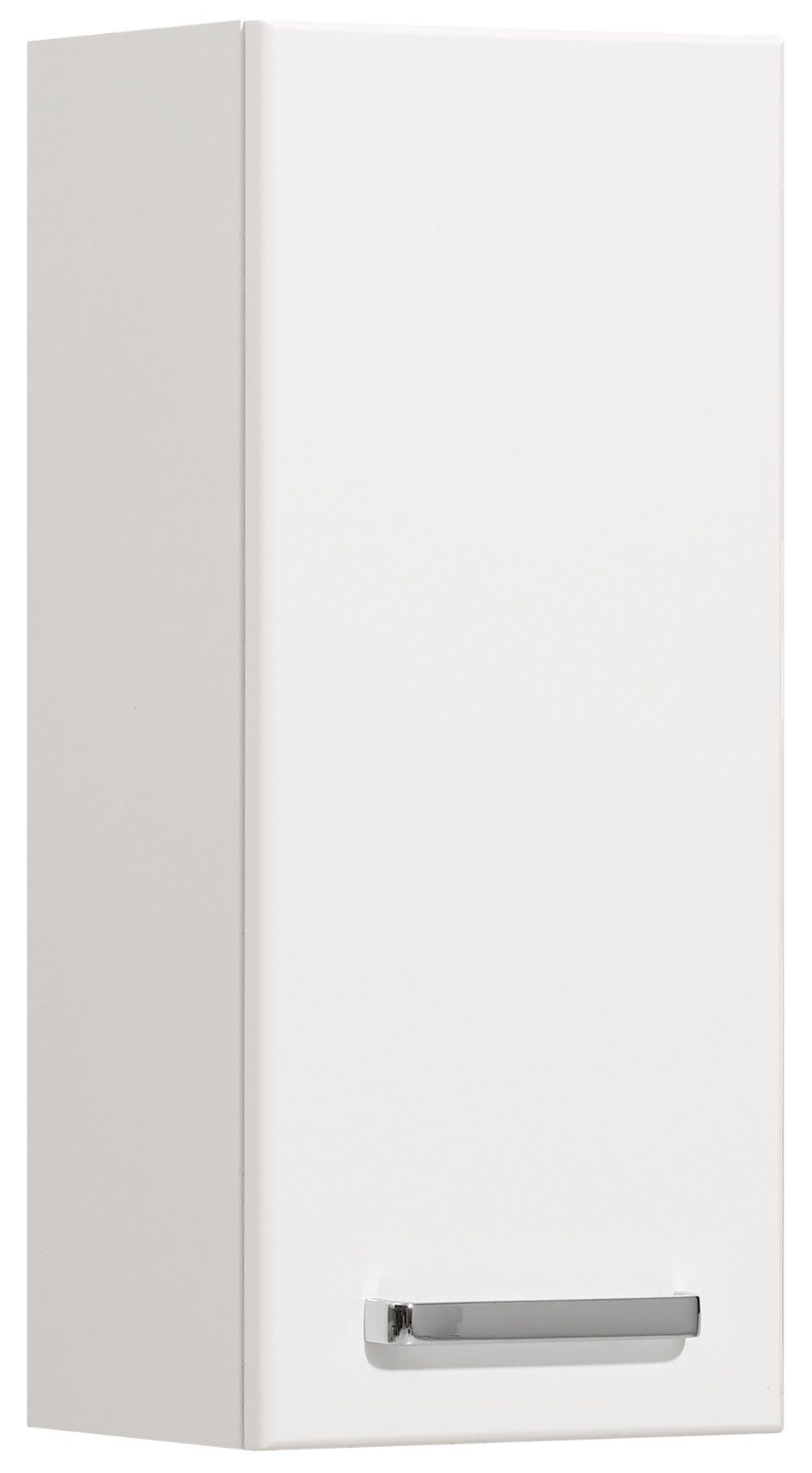 möbelando Hängeschrank Quickset 354 (BxHxT: 25x63x20 cm) in Weiß Glanz mit einer Tür und 2 Einlegeböden