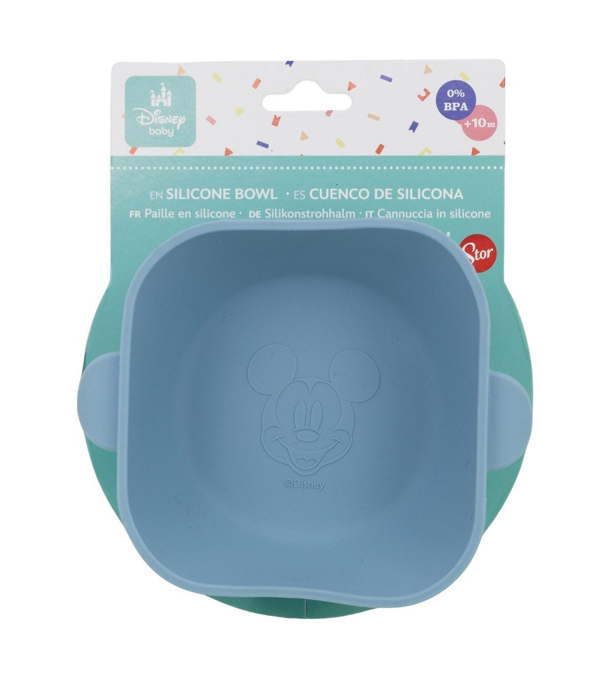 Disney Mickey Mouse Teller Kinderschüssel 1792 ml mit Saugboden für Kleinkinder