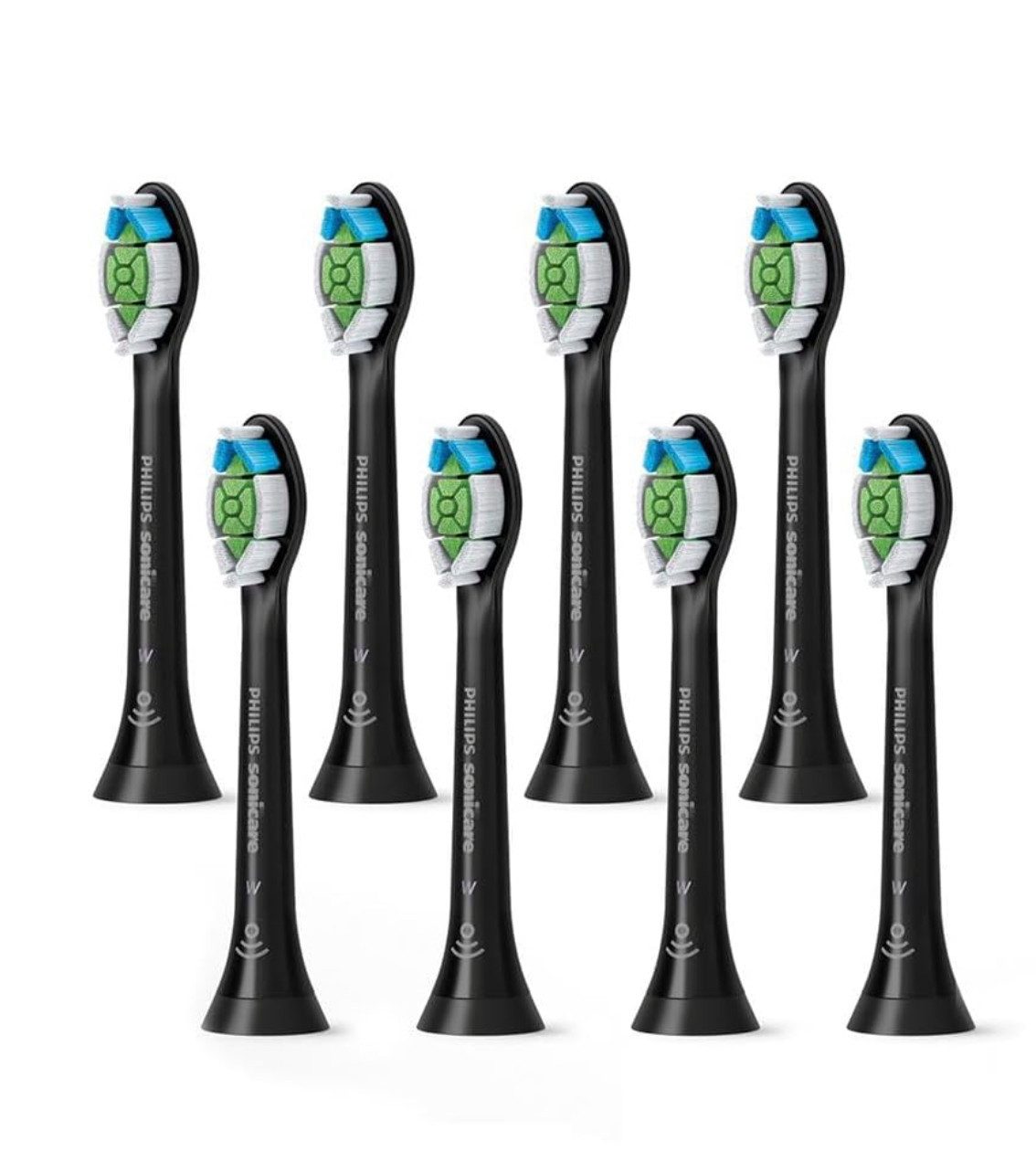 Philips Sonicare Aufsteckbürsten W2 Optimal Schallzahnbürstenköpfe Ersatzbürsten 8er-Pack (HX6068/13)