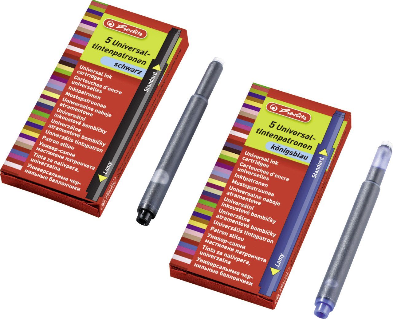 Herlitz herlitz Tintenpatronen Universal blau 2 x 5 Stück Tintenpatrone