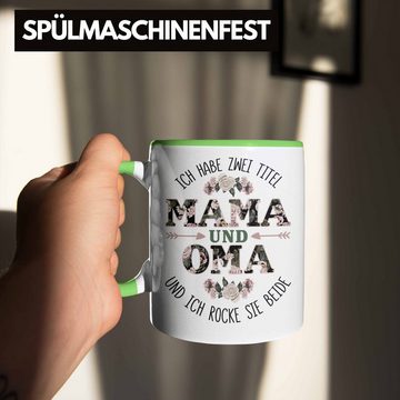 Trendation Tasse Trendation - Mama und Oma Tasse Geschenk für Oma Weihnachten Geburtstag Lustige Tasse Beste Oma