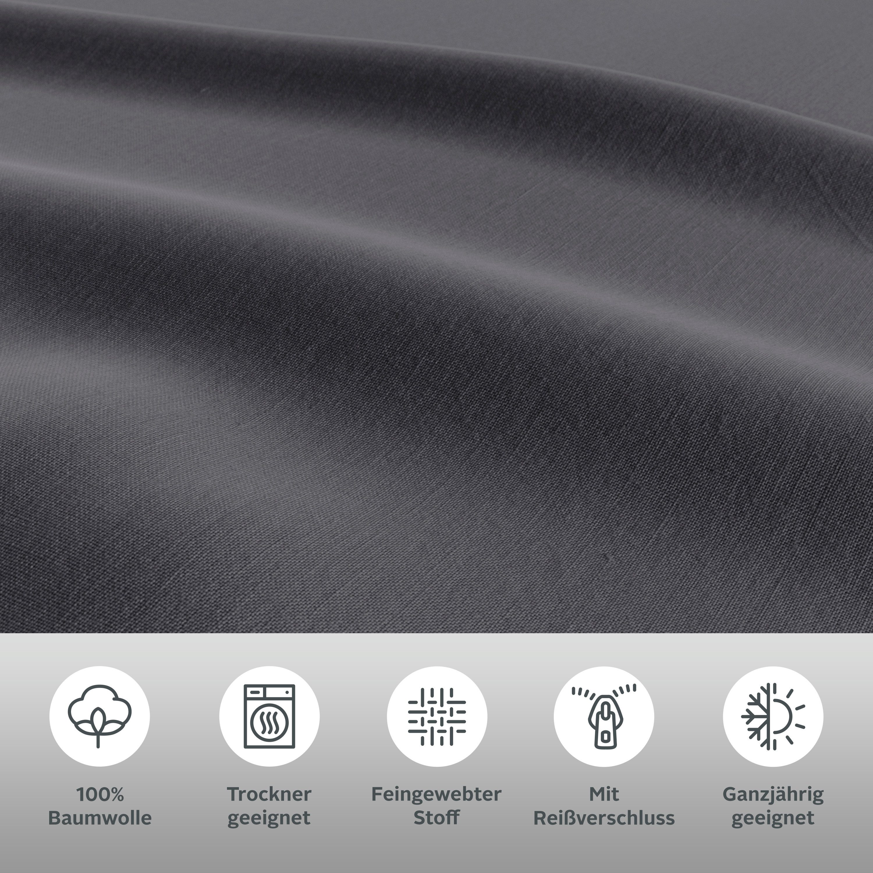 OTTO home Bettwäsche Luisa, Renforcé, 2 teilig, 100% Baumwolle, ab Gr. 135x200, auch in PREMIUM Qualitäten erhältlich