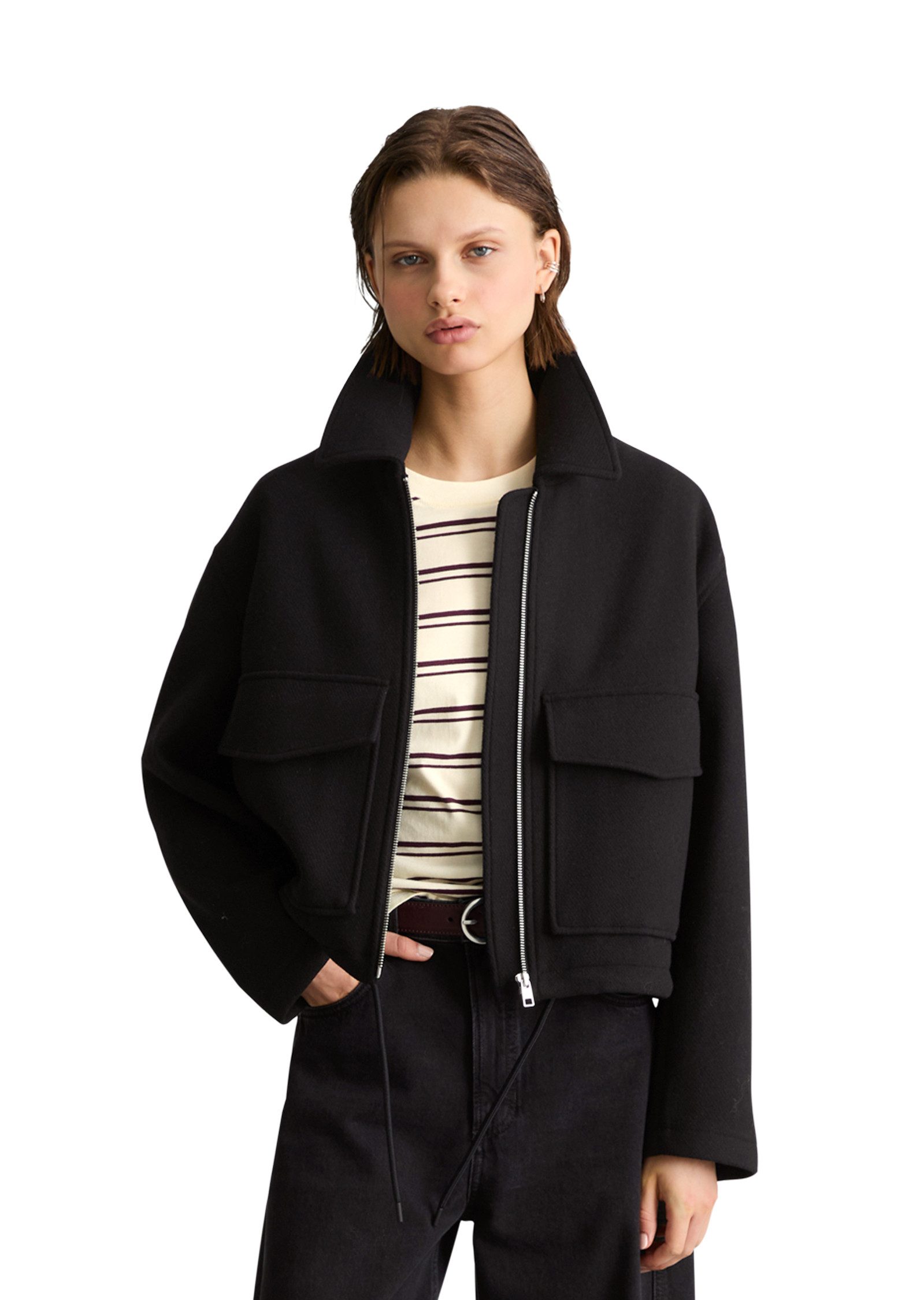 Marc O'Polo DENIM Outdoorjacke aus Wolle-Mix