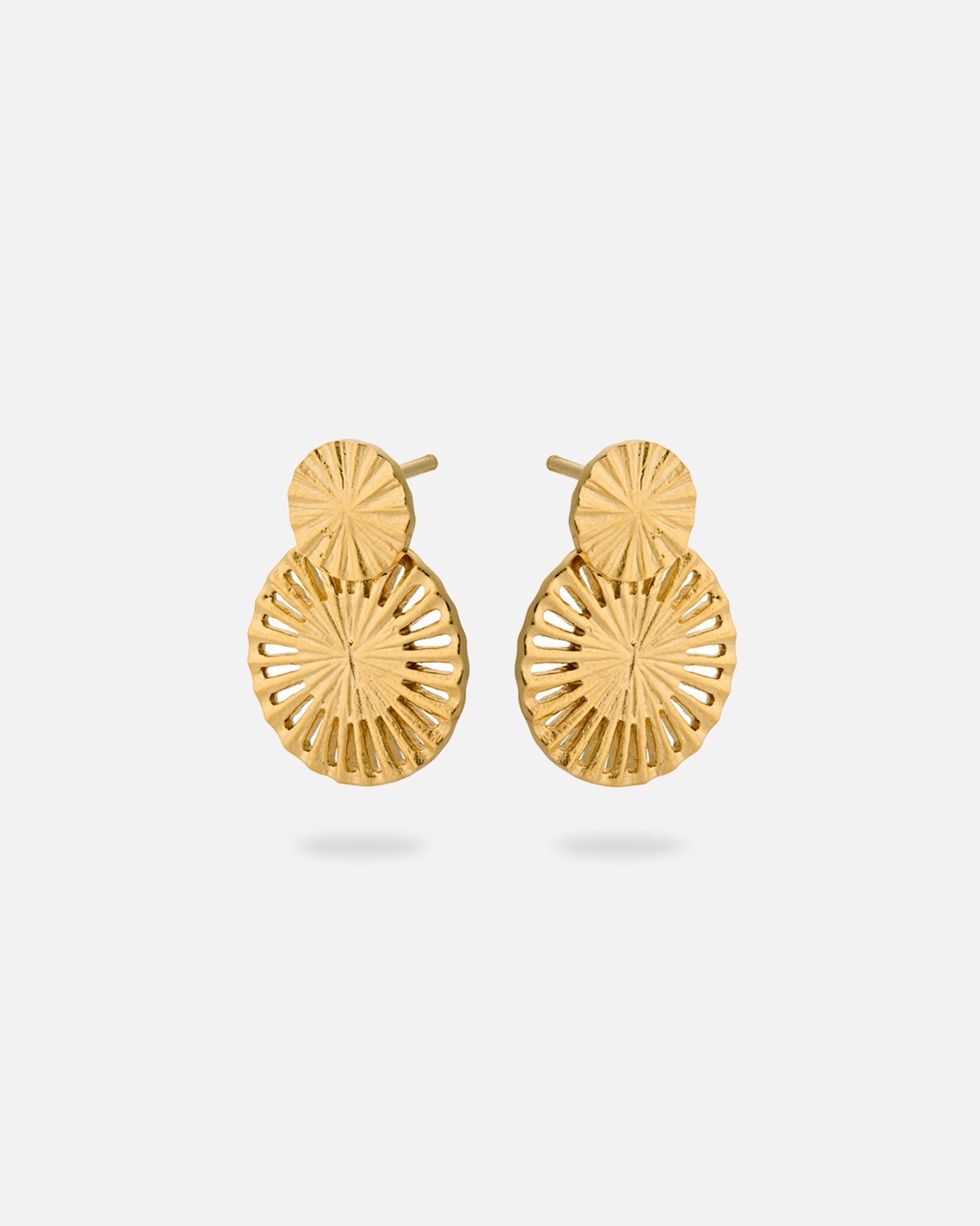 Pernille Corydon Paar Ohrstecker Small Starlight Ohrringe Damen 2 cm, Silber 925, 18 Karat vergoldet | Ohrstecker