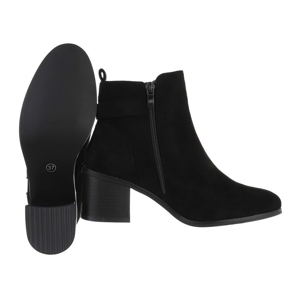 Ital-Design Damen Elegant Stiefelette Blockabsatz Klassische Stiefeletten i günstig online kaufen