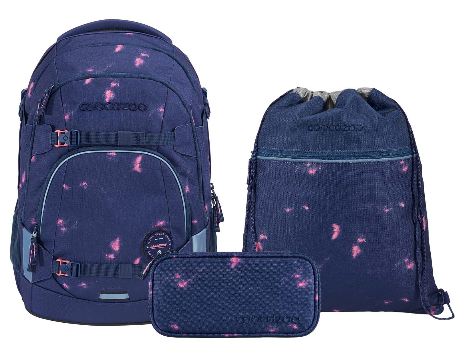 Schulranzen Schulrucksack-Set MATE Arctic Midnight 3-teilig
